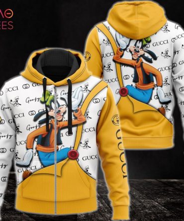 Gucci Gold Mix White Luxury 3D Hoodie Pod Design