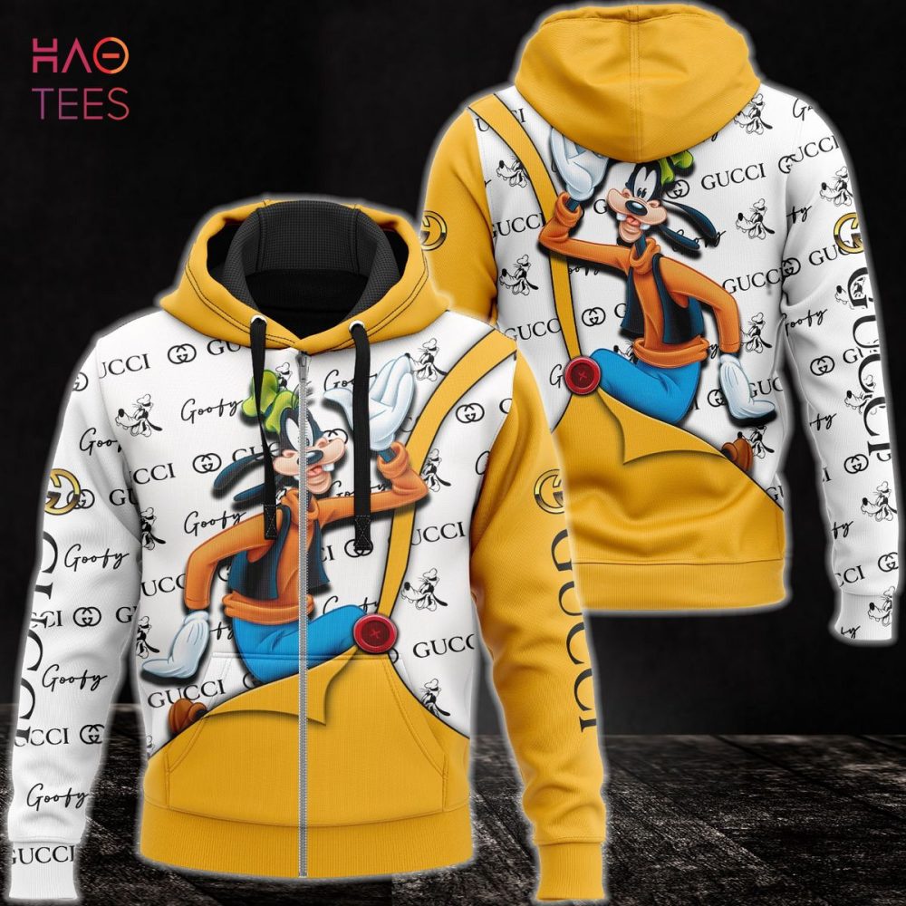 Gucci Gold Mix White Luxury 3D Hoodie Pod Design