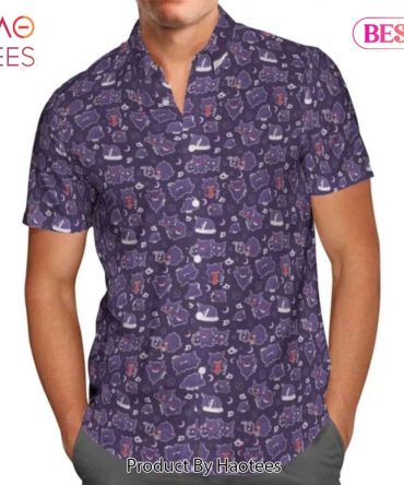 Gengar Meme Pattern Hawaiian Shirt Anime Shirt For Men Women