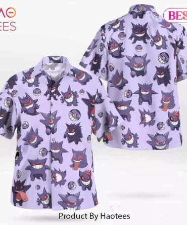 Gengar Pokeball Hawaiian Shirt Pokemon Anime Shirt For Men Women