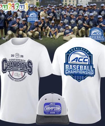 Georgia Tech Yellow Jackets Baseball Acc Tournament Champions 2026 Limited Edition 3D Shirt