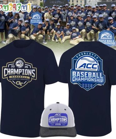 Georgia Tech Yellow Jackets Baseball Acc Tournament Champions 2026 New Design T Shirt