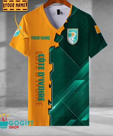 Cote D'Ivoire National Soccer Team V-Neck Shirt Jersey