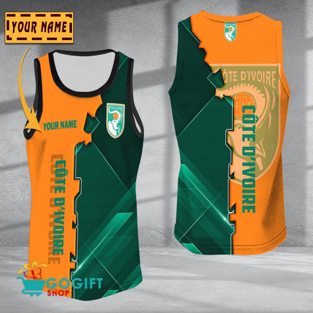 Cote D'Ivoire National Soccer Team Sleveless Jersey Tank Top