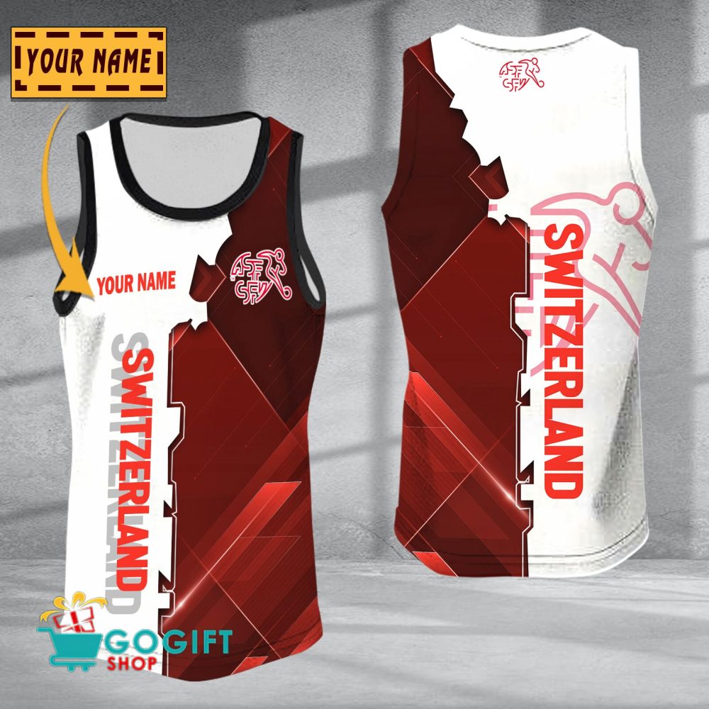 Switzerland National Soccer Team Sleveless Jersey Tank Top