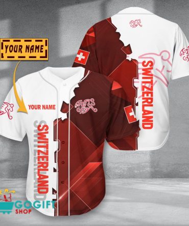 Switzerland National Soccer Team Baseball Jersey