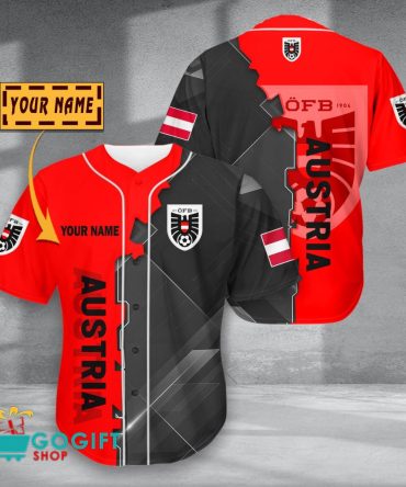 Austria National Soccer Team Baseball Jersey