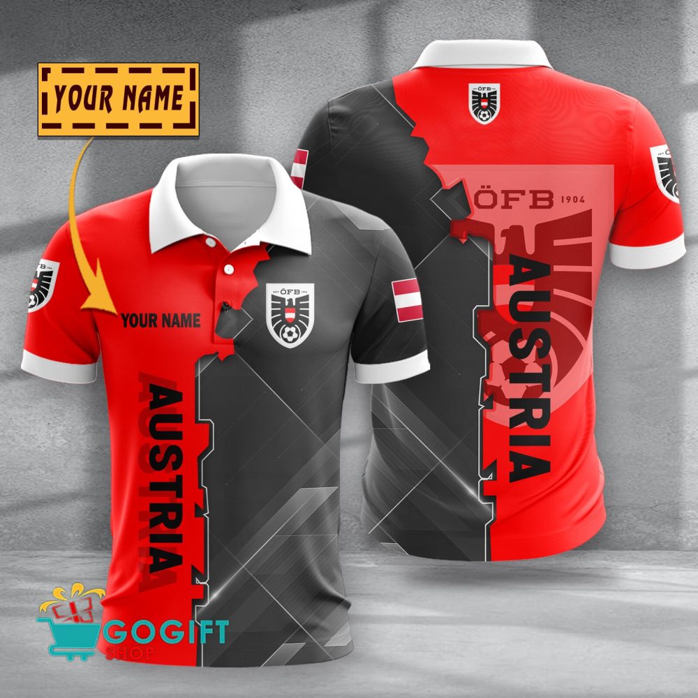 Austria National Soccer Team Polo Shirt