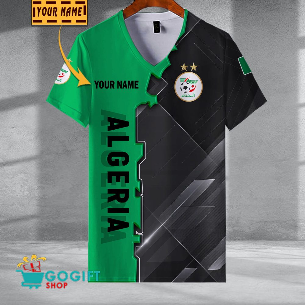 Algeria National Soccer Team V-Neck Shirt Jersey