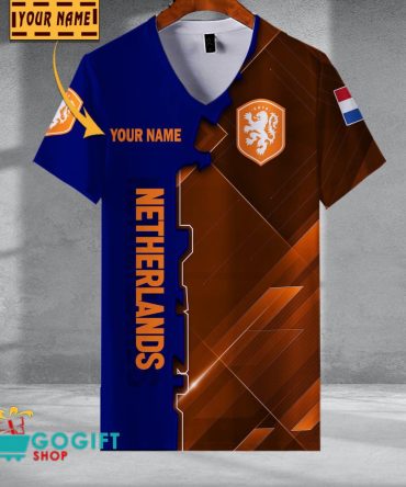 Netherlands National Soccer Team V-Neck Shirt Jersey