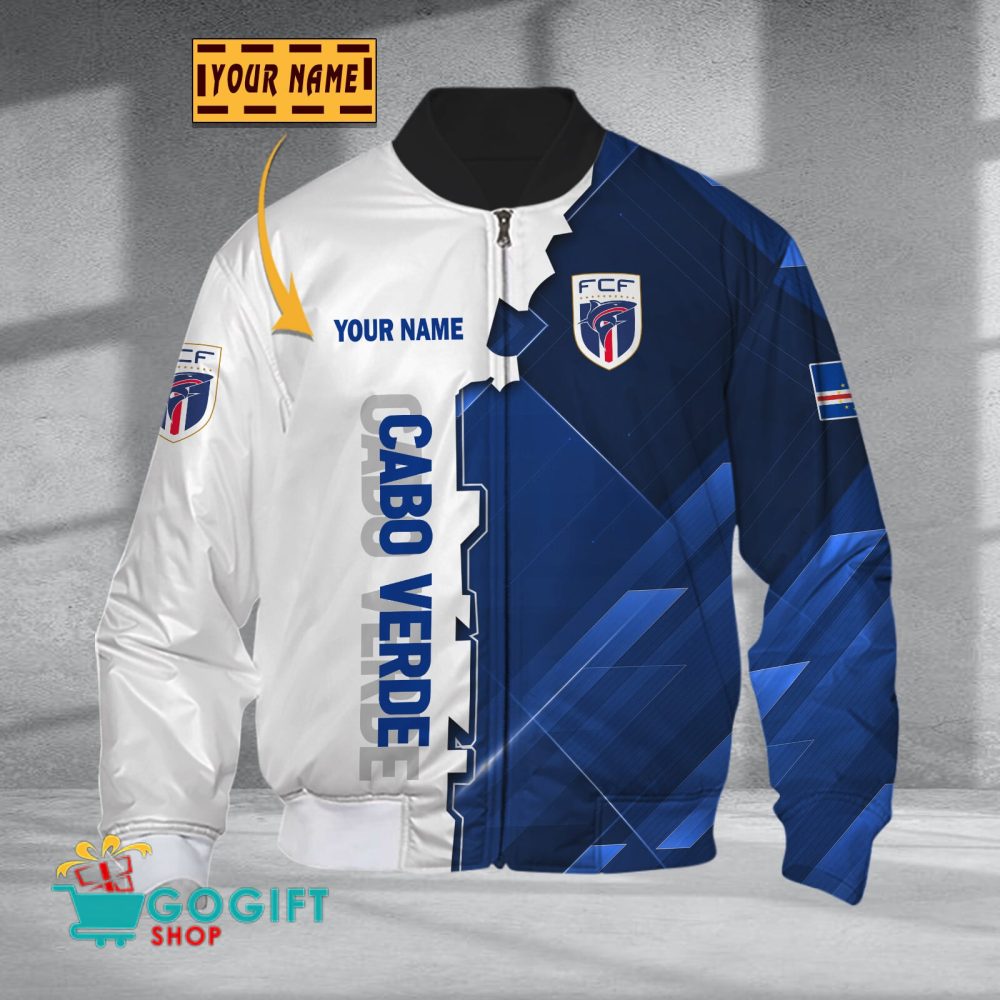 Cabo Verde National Soccer Team Bomber Jacket