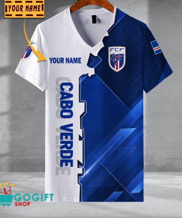 Cabo Verde National Soccer Team V-Neck Shirt Jersey