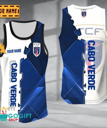 Cabo Verde National Soccer Team Sleveless Jersey Tank Top