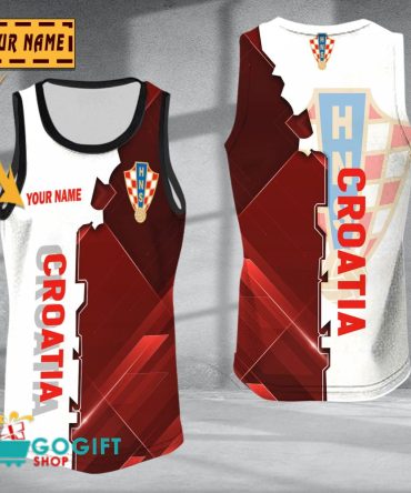 Croatia National Soccer Team Sleveless Jersey Tank Top
