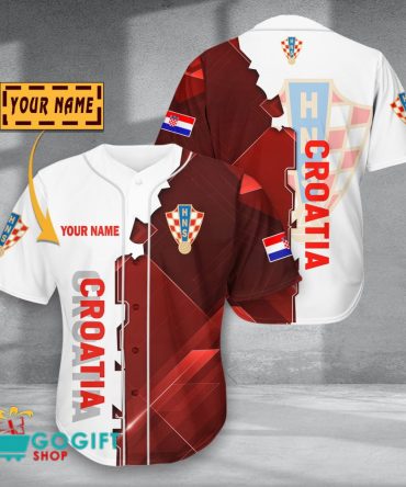 Croatia National Soccer Team Baseball Jersey
