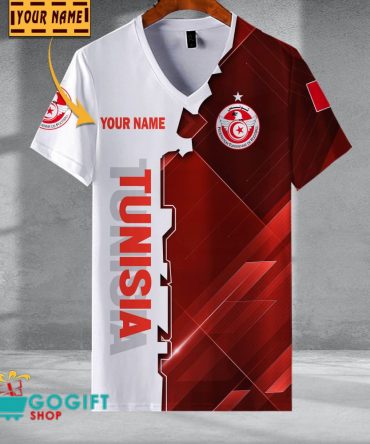 Tunisia National Soccer Team V-Neck Shirt Jersey