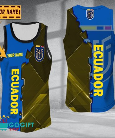 Ecuador National Soccer Team Sleveless Jersey Tank Top