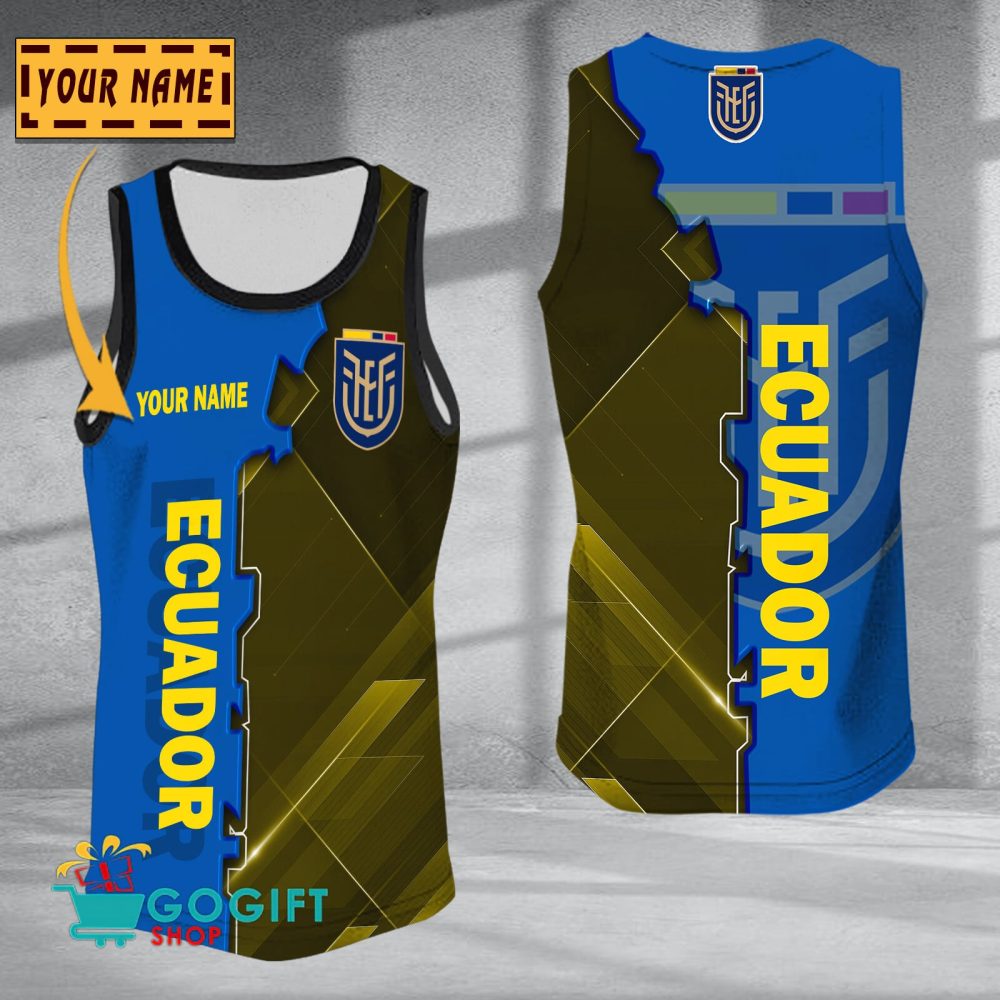 Ecuador National Soccer Team Sleveless Jersey Tank Top