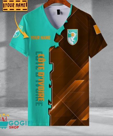 Cote D'Ivoire National Soccer Team V-Neck Shirt Jersey
