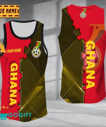 Ghana National Soccer Team Sleveless Jersey Tank Top