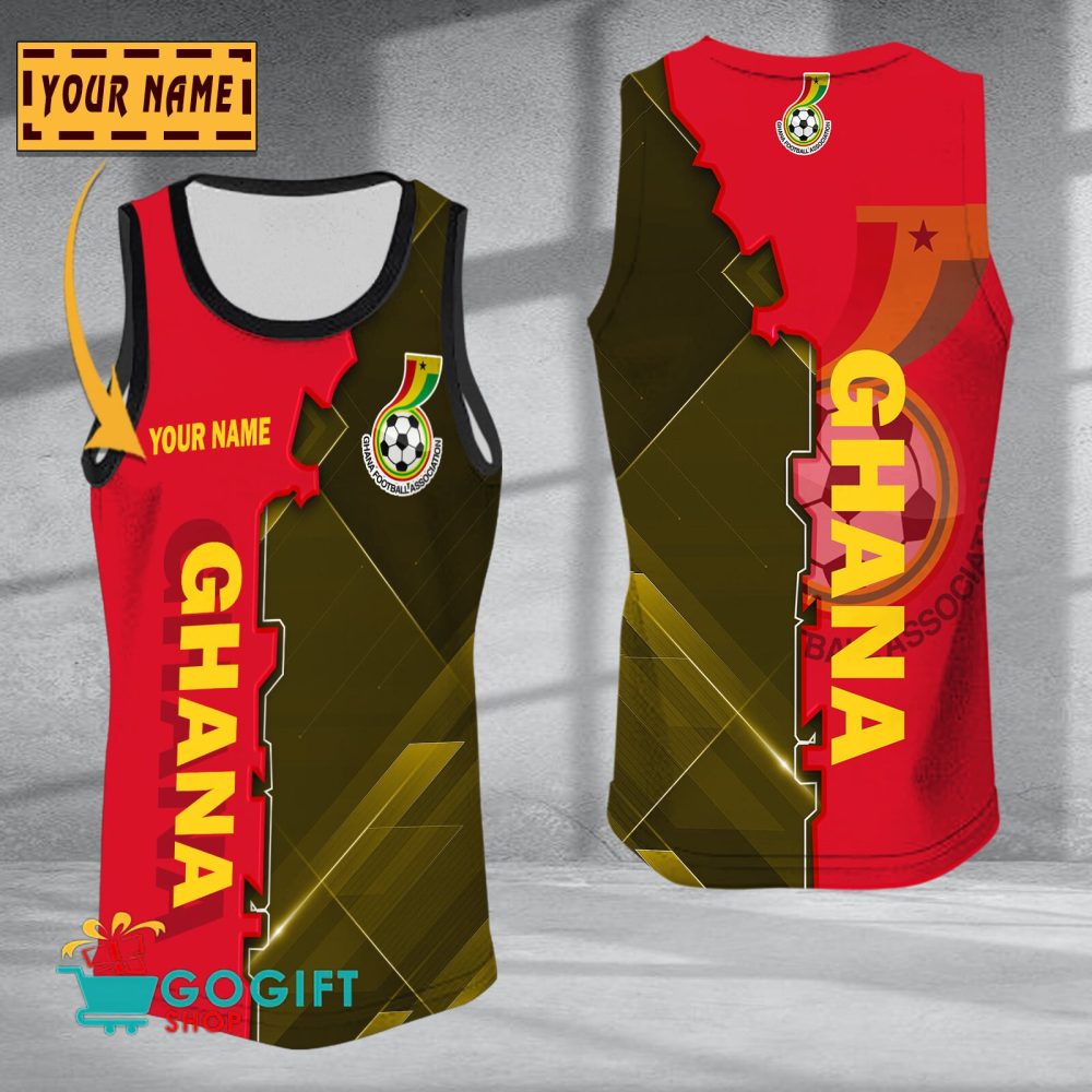 Ghana National Soccer Team Sleveless Jersey Tank Top