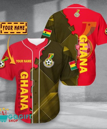 Ghana National Soccer Team Baseball Jersey