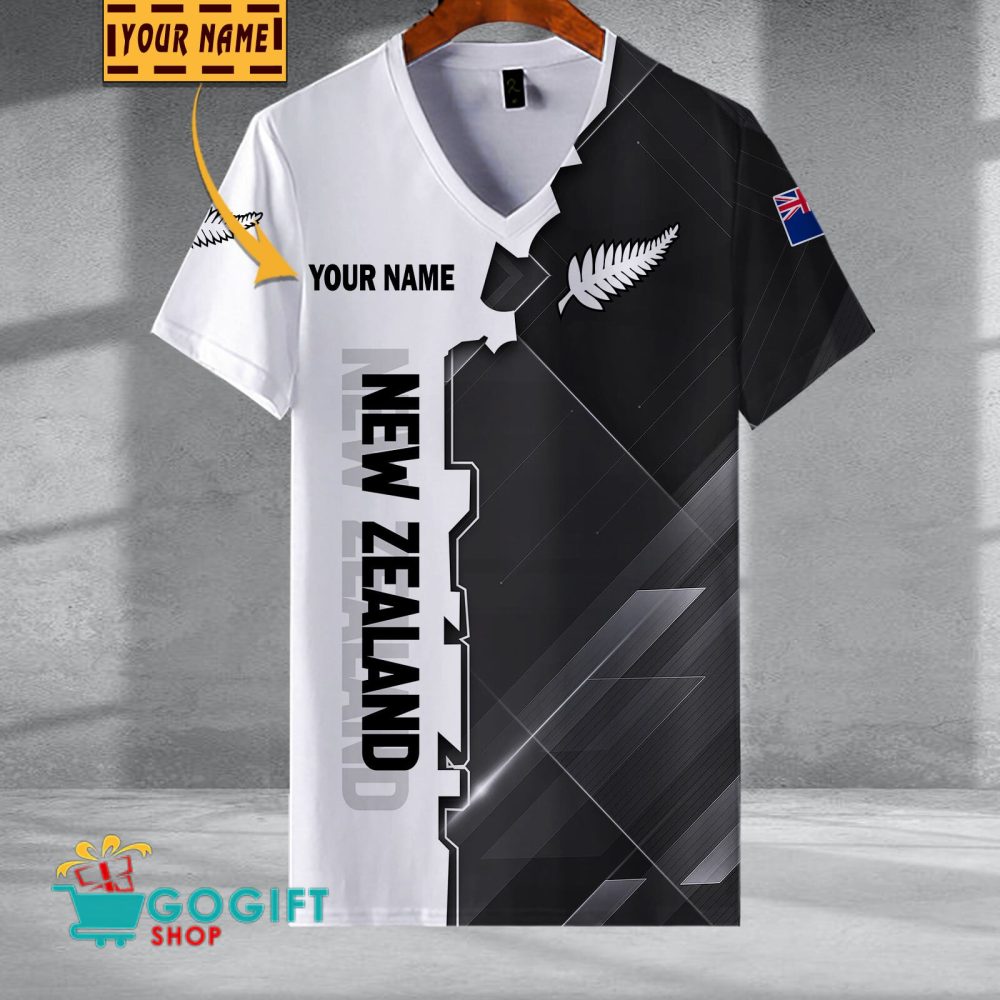 New Zealand National Soccer Team V-Neck Shirt Jersey