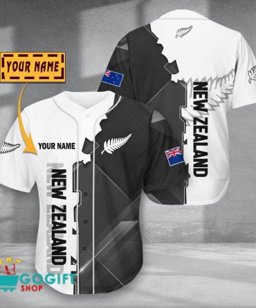 New Zealand National Soccer Team Baseball Jersey