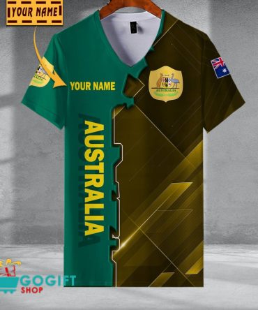 Australia National Soccer Team V-Neck Shirt Jersey