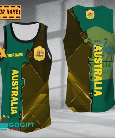 Australia National Soccer Team Sleveless Jersey Tank Top