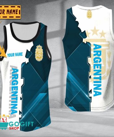 Argentina National Soccer Team Sleveless Jersey Tank Top