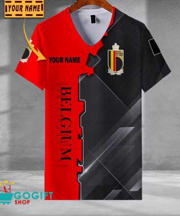 Belgium National Soccer Team V-Neck Shirt Jersey