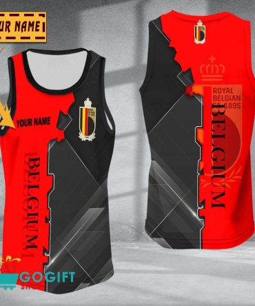 Belgium National Soccer Team Sleveless Jersey Tank Top