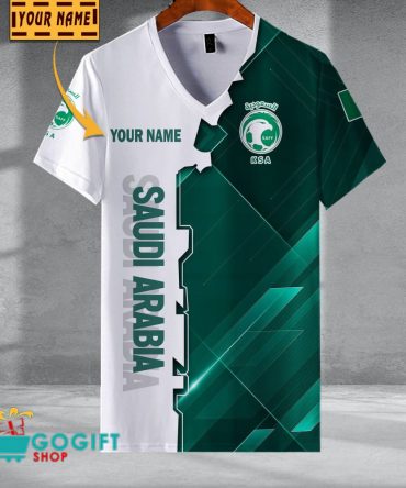 Saudi Arabia National Soccer Team V-Neck Shirt Jersey