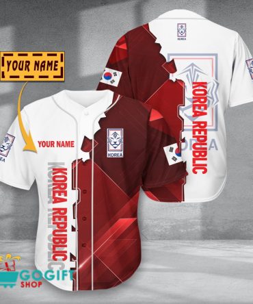 Korea Republic National Soccer Team Baseball Jersey