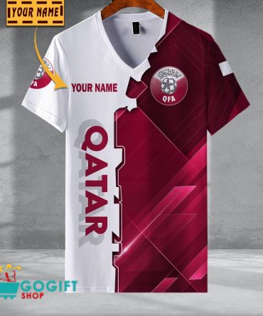 Qatar National Soccer Team V-Neck Shirt