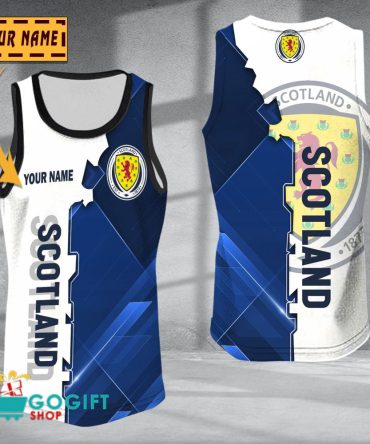 Scotland National Soccer Team Sleveless Jersey Tank Top