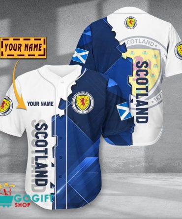 Scotland National Soccer Team Baseball Jersey