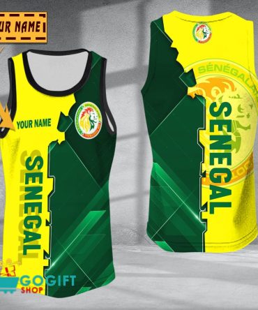 Senegal National Soccer Team Sleveless Jersey Tank Top