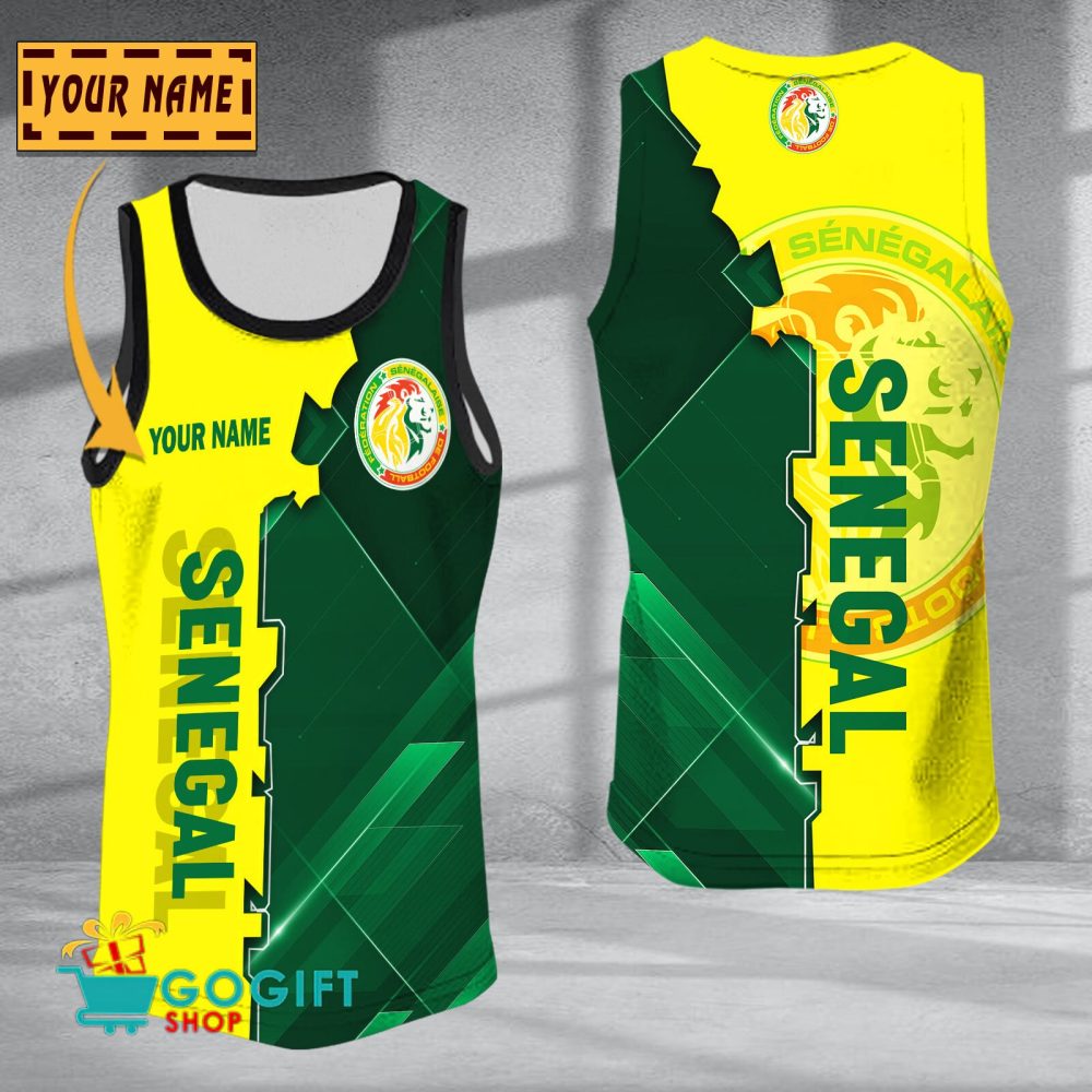 Senegal National Soccer Team Sleveless Jersey Tank Top