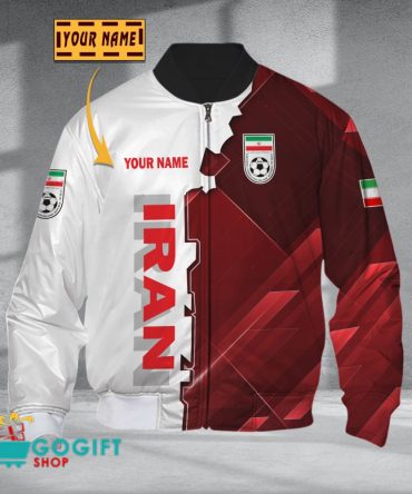 Ir Iran National Soccer Team Bomber Jacket