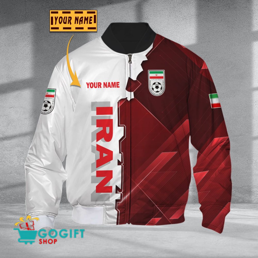 Ir Iran National Soccer Team Bomber Jacket