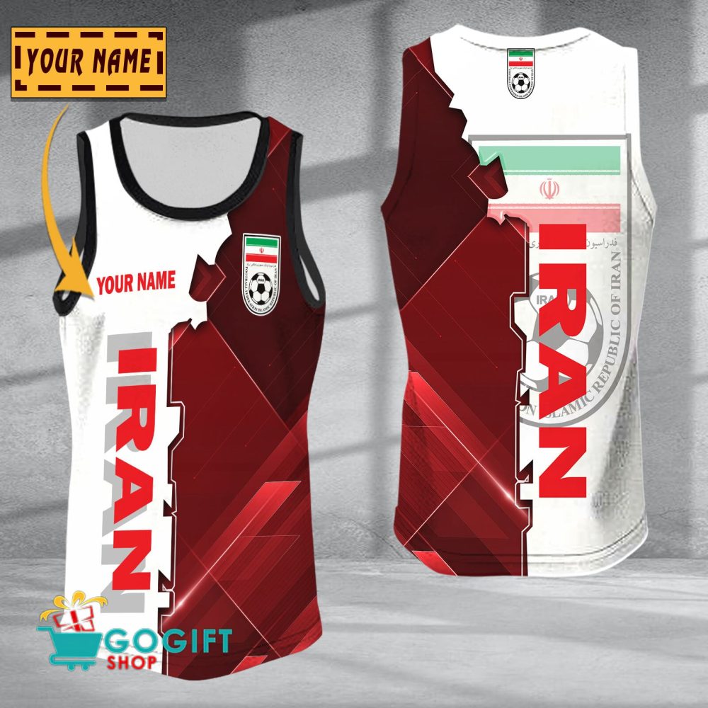 Ir Iran National Soccer Team Sleveless Jersey Tank Top