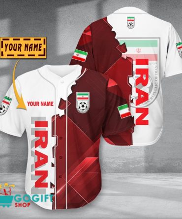 Ir Iran National Soccer Team Baseball Jersey