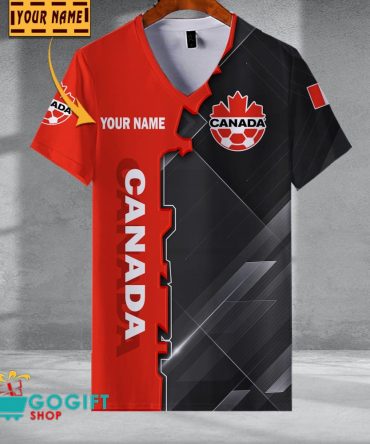 Canada National Soccer Team V-Neck Shirt Jersey