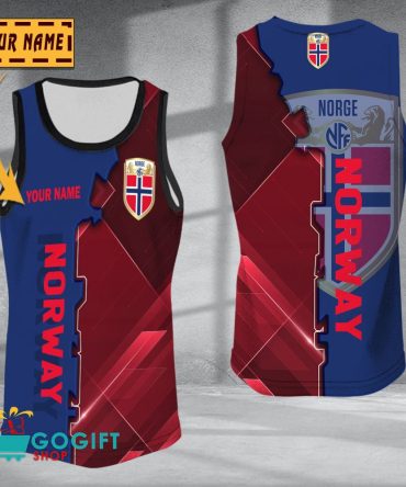 Norway National Soccer Team Sleveless Jersey Tank Top