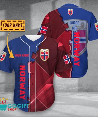 Norway National Soccer Team Baseball Jersey