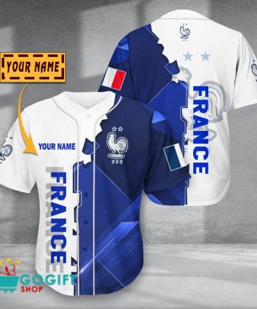 France National Soccer Team Baseball Jersey