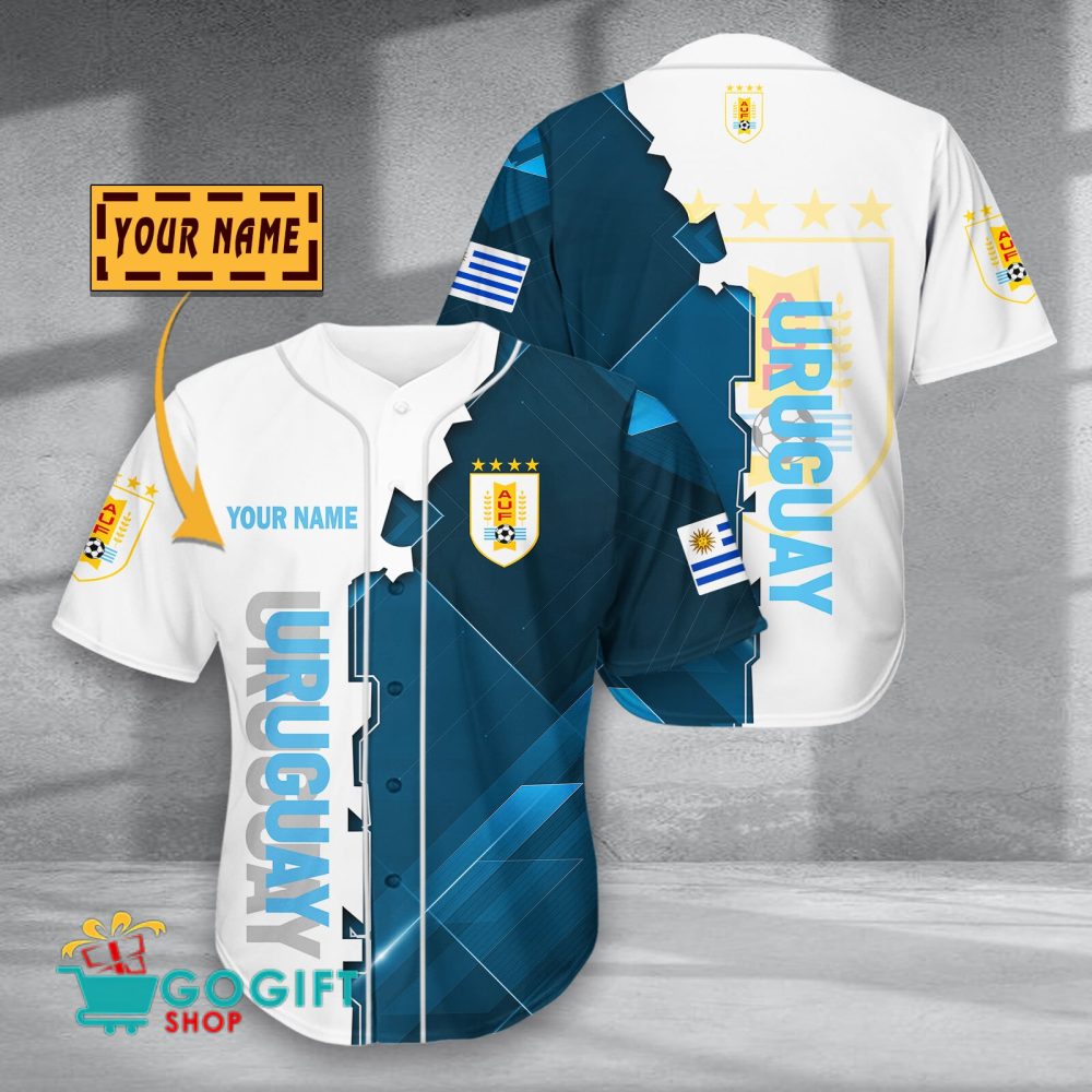 Uruguay National Soccer Team Baseball Jersey