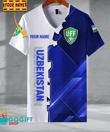Uzbekistan National Soccer Team V-Neck Shirt Jersey